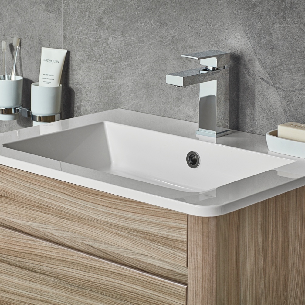 Product Lifestyle image of the Abacus Plan Chrome Mono Basin Mixer